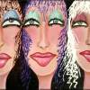 Glamour Girls - Add New Artwork Medium Paintings - By Peggy Garr, Facesportraits Painting Artist