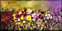 Add New Collection - Summer Garden - Oil  Acrylic On Canvas