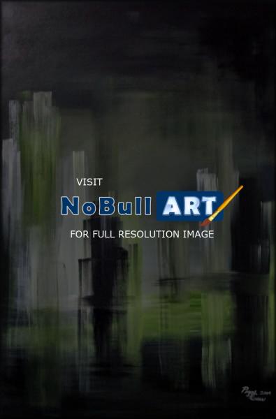 Modern Abstract Art - The Mist - Oil  Acrylic On Canvas