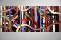 Modern Abstract Art - Amazing Maze By Peggy Garr - Oil  Acrylic On Canvas