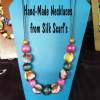 Hand-Made Silk Scarf Necklaces - Silk And Beads Jewelry - By Peggy Garr, Silk Scarf Necklaces Jewelry Artist