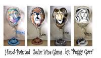 Hand-Painted Glassware - Hand-Painted Zodiac Wine Glasses - Acrylic Glass Paint