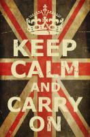 Keep Calm And Carry On Uk Flag - Digital Printmaking - By Lasse Orling, Art Posters Printmaking Artist