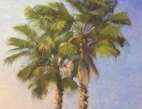 Morning Palms - Oil Paintings - By Beth Pendleton, Realism Painting Artist