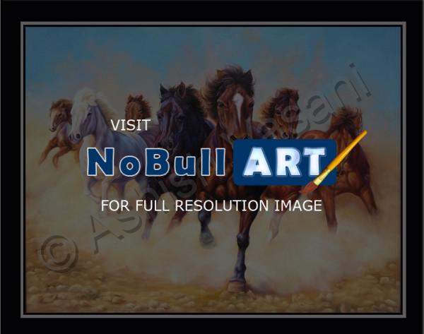 Horses Painting - Horses - Canvas