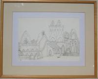Ruined Abby - Pencil Drawings - By Bampy Dragon, Self Style Technique Drawing Artist