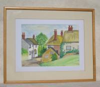 Branscome Village - Water Colour Paintings - By Bampy Dragon, Realism Painting Artist