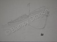 Sailing - Pencil Drawings - By Bampy Dragon, Self Style Technique Drawing Artist