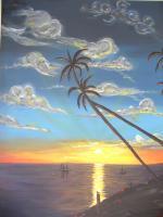 Hawai 02 - Acrylic Paintings - By Raza Mirza, Freestyle Painting Artist