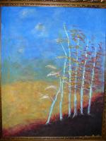 B Trees - Acrylic Paintings - By Raza Mirza, Freestyle Painting Artist