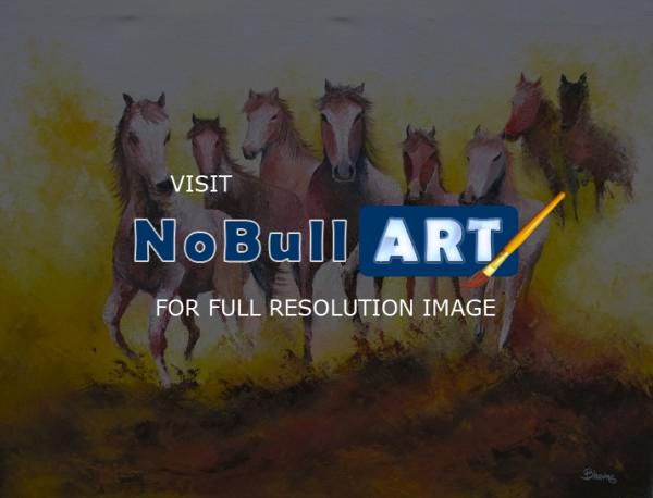 Horses - The Rising - Oil Painting