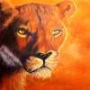 Lion Up Close - Pastel Paintings - By Jay Johnston, Realism Painting Artist
