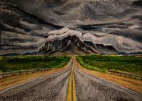 Into The Storm - Watercolor Paintings - By Yvonne Breen, Realizm Painting Artist