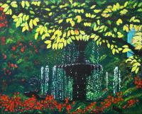 I Come To The Garden Alone - Acrylic On Canvas Paintings - By Yvonne Breen, Realizm Painting Artist