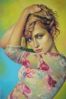 Anna - Oil Paintings - By Teimuraz Kharabadze, Expressionism Painting Artist