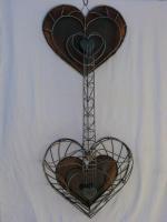 Heart Strings - Steel Sculptures - By Ray William Roldan, Metal Art Sculpture Artist