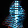 Wave-3 - Metal Glass Plexyrgb Led Sculptures - By Caspar Zax And Eugene Janson, Contemporary Modern Sculpture Artist