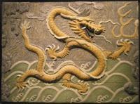 Dragon Chino - Mixta Sculptures - By Jos Manuel Solares, Relief Sculpture Artist