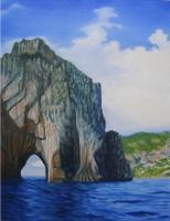 The Faraglioni Capri Itlay - Oil Paintings - By Anne Doane, Impressionism Painting Artist