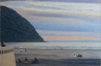 Sunset Seaside Oregon - Sold - Oil Paintings - By Anne Doane, Impressionism Painting Artist