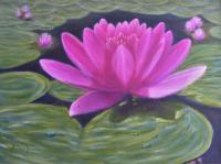 Water Lily - Oil Paintings - By Anne Doane, Impressionism Painting Artist