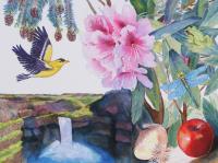 Wonderful Washington Symbols - Sold - Watercolor Paintings - By Anne Doane, Realism Painting Artist