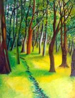 Ashton Gardens - Oil On Canvas Paintings - By Richard Marshall, Landscape Painting Artist