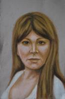 Davina  Nicholas - Oil Pastel Drawings - By Michael T, Expressionism Drawing Artist