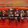 Skyline - Oil On Canvas Paintings - By David Hatton, Abstract Painting Artist