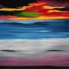 Sunset - Oil On Canvas Paintings - By David Hatton, Abstract Painting Artist