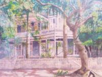 Landscape - The Most Southern House - Watercolor