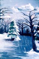 Old Man Winter - Painting Paintings - By Laura Deljanin, Real Situation Painting Artist