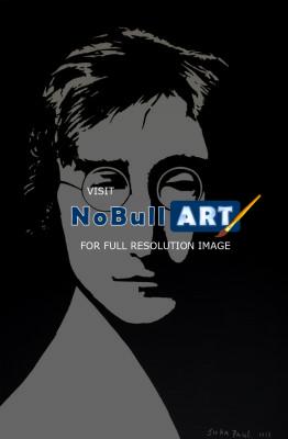 Yes - John Lennon - Acyrlic On Canvas