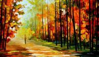 The Gold Of Nature  Oil Painting On Canvas - Oil Paintings - By Leonid Afremov, Fine Art Painting Artist