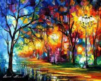 Mystical Alley  Oil Painting On Canvas - Oil Paintings - By Leonid Afremov, Fine Art Painting Artist