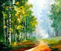 Landscapes - Summer Forest  Oil Painting On Canvas - Oil