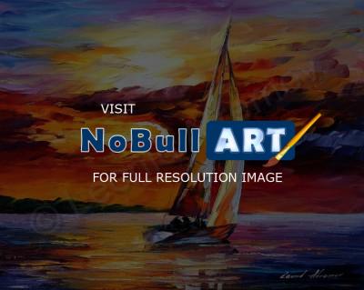 Classic Seascape - Long Sail  Oil Painting On Canvas - Oil