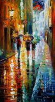 Italian Rain  Oil Painting On Canvas - Oil Paintings - By Leonid Afremov, Fine Art Painting Artist
