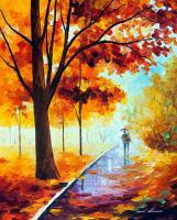 Nice Fog  Oil Painting On Canvas - Oil Paintings - By Leonid Afremov, Fine Art Painting Artist