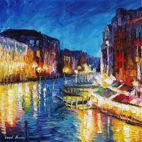 Landscapes - Venice In Color 48X36 120Cm X 90Cm  Oil Painting On Can - Oil