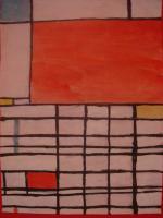 Piet Mondrian - Water Color Paintings - By Kaser Albeloochi, Abstraction Painting Artist