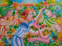 They Bring Spring - Acrylic On Canvas Paintings - By Mairim Perez Roca, Women Painting Artist