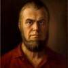 Self Portrait In Red Shirt - Oil On Canvas Paintings - By Dionisii Donchev, Classic Painting Artist