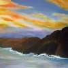 Sunset II - Oil Paintings - By Dottie Kinn, Realism Painting Artist