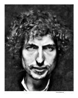 Bob Dylan - Digital Painting Digital - By Kevan Tollefson, Digital Digital Artist