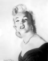 Marilyn Monroe 4 - Pencil Drawings - By Kevan Tollefson, Freehand Drawing Artist