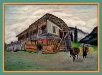 Life In The Rhodopes - Oil On Canavas Paintings - By Plamen Stanchev, Oil On Canavas Painting Artist