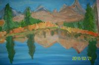 Reflections - Acrylics Paintings - By Solo-Vejas Solovejus, Acrylic Painting Artist
