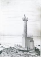 Light House - Pencil  Paper Drawings - By Koushik Poolla, Shades Drawing Artist