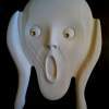 Memory Of Edvard Munchs The Scream - Acrylic Resin Sculptures - By Juergen Rode, Relief Image Sculpture Artist